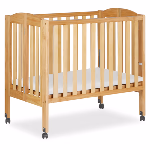 Dream On Me 2-in-1 Folding Portable Compact Mini Baby Crib