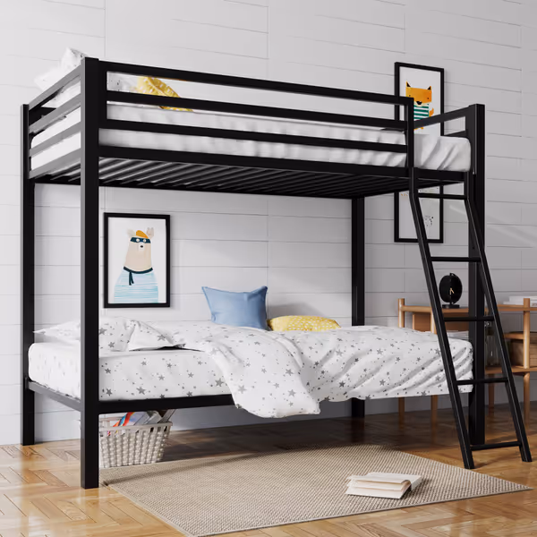SHA CERLIN Twin Over Twin Bunk Bed